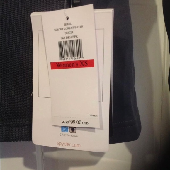 NWT XS $99 Women's Spyder Jewel Core Jacket - Picture 4 of 5